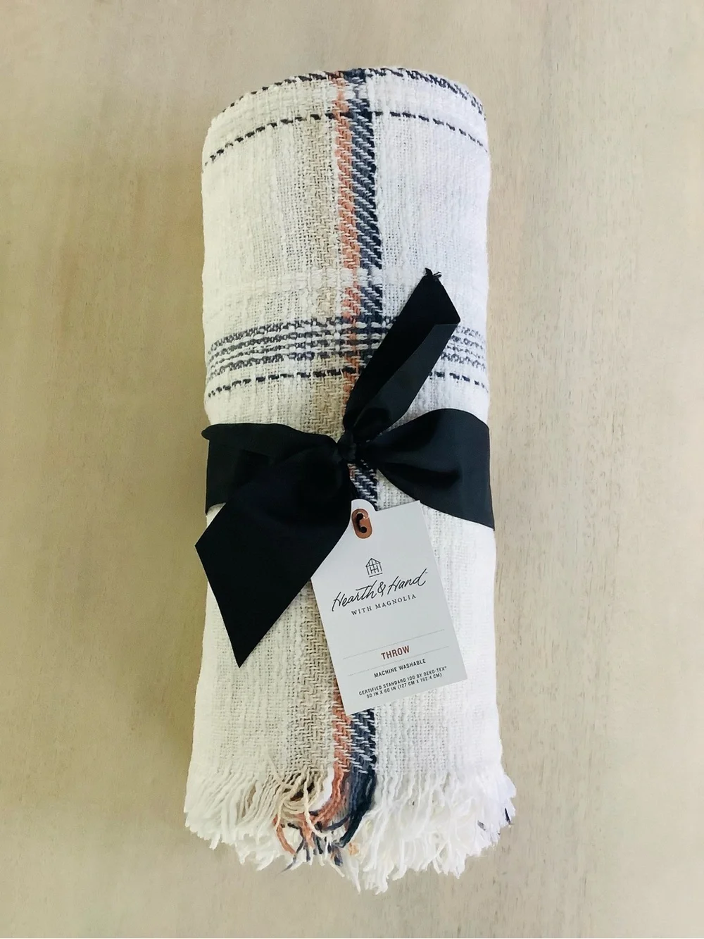 Hearth & Hand plaid throw